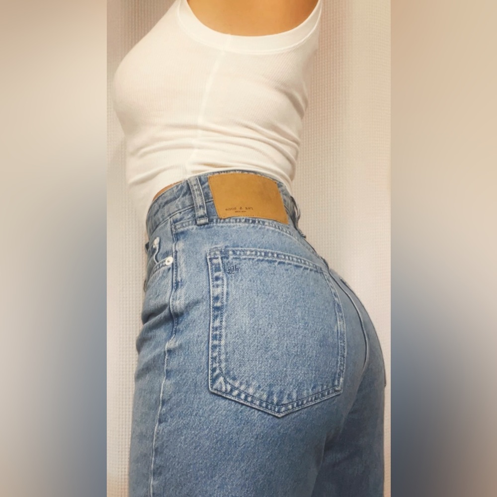 rag & bone High Rise Light Blue Jeans